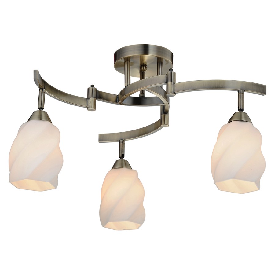 Потолочная люстра ID lamp Durham 869/3PF-Oldbronze