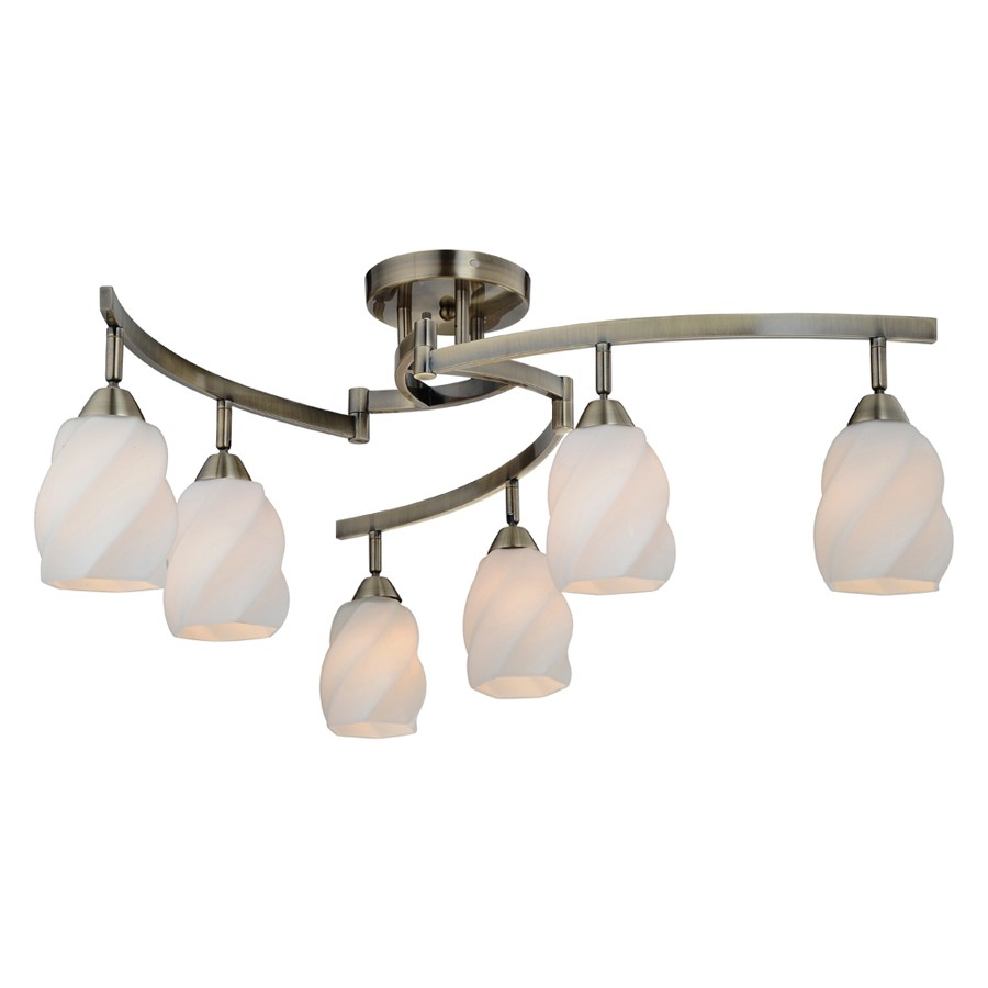 Потолочная люстра ID lamp Durham 869/6PF-Oldbronze