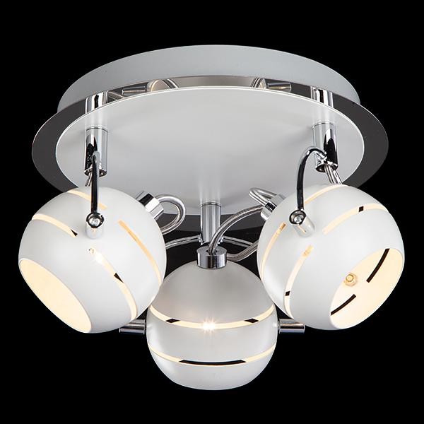 Светильник спот Eurosvet 20023, 20024 20024/3 хром/белый