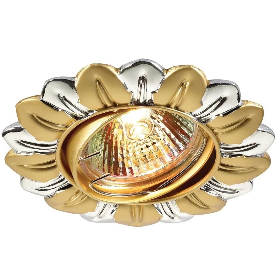Встраиваемый светильник с узорами Flower 369819 Novotech