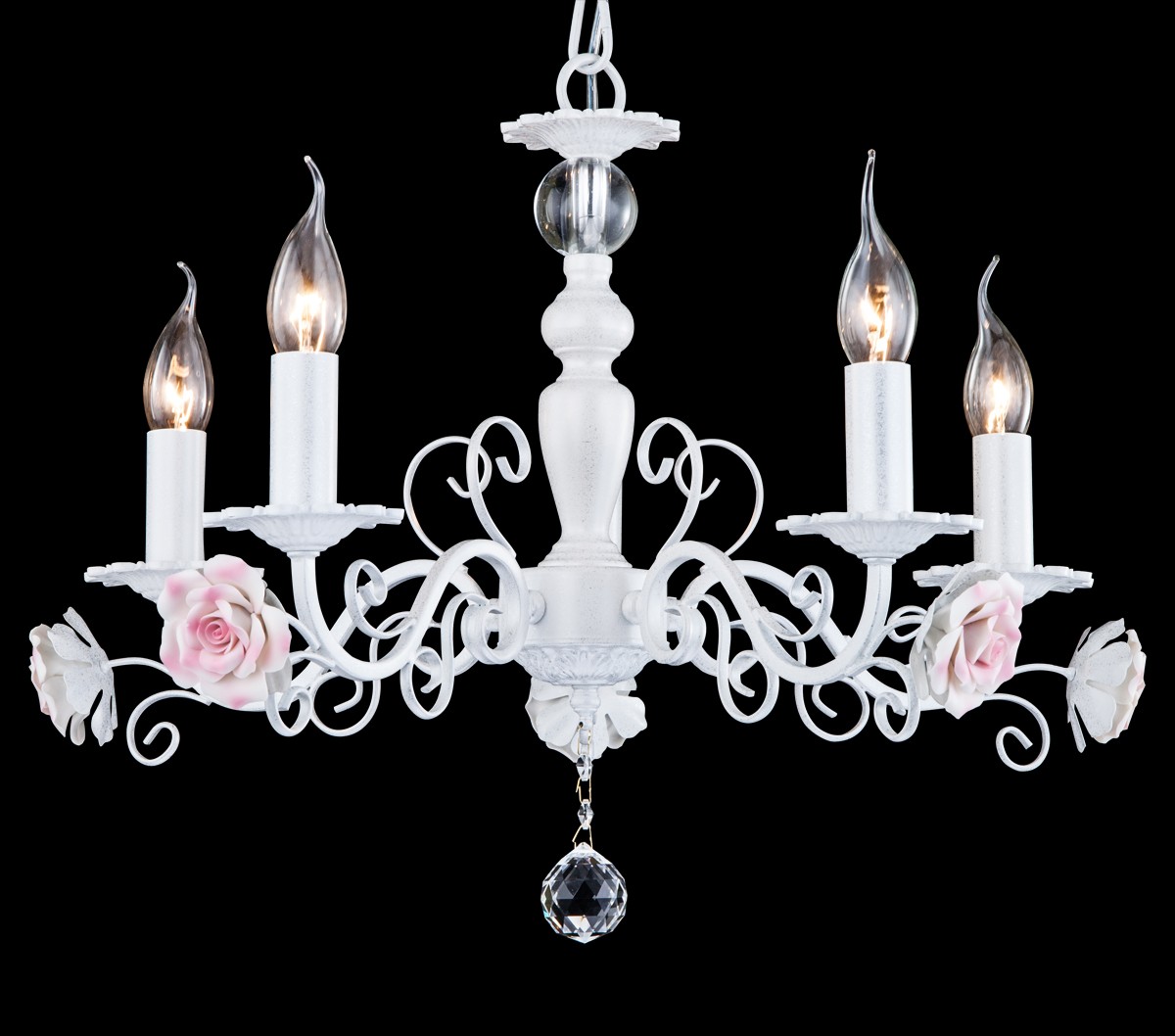 Подвесная люстра Natali Kovaltseva OLGA OLGA 11384/5C WHITE SILVER