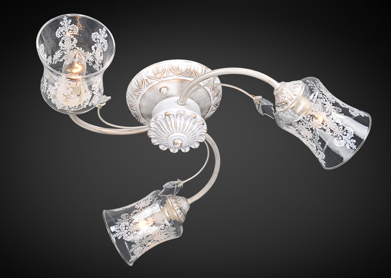 Потолочная люстра Максисвет 9125 1-9125-3-WH E14