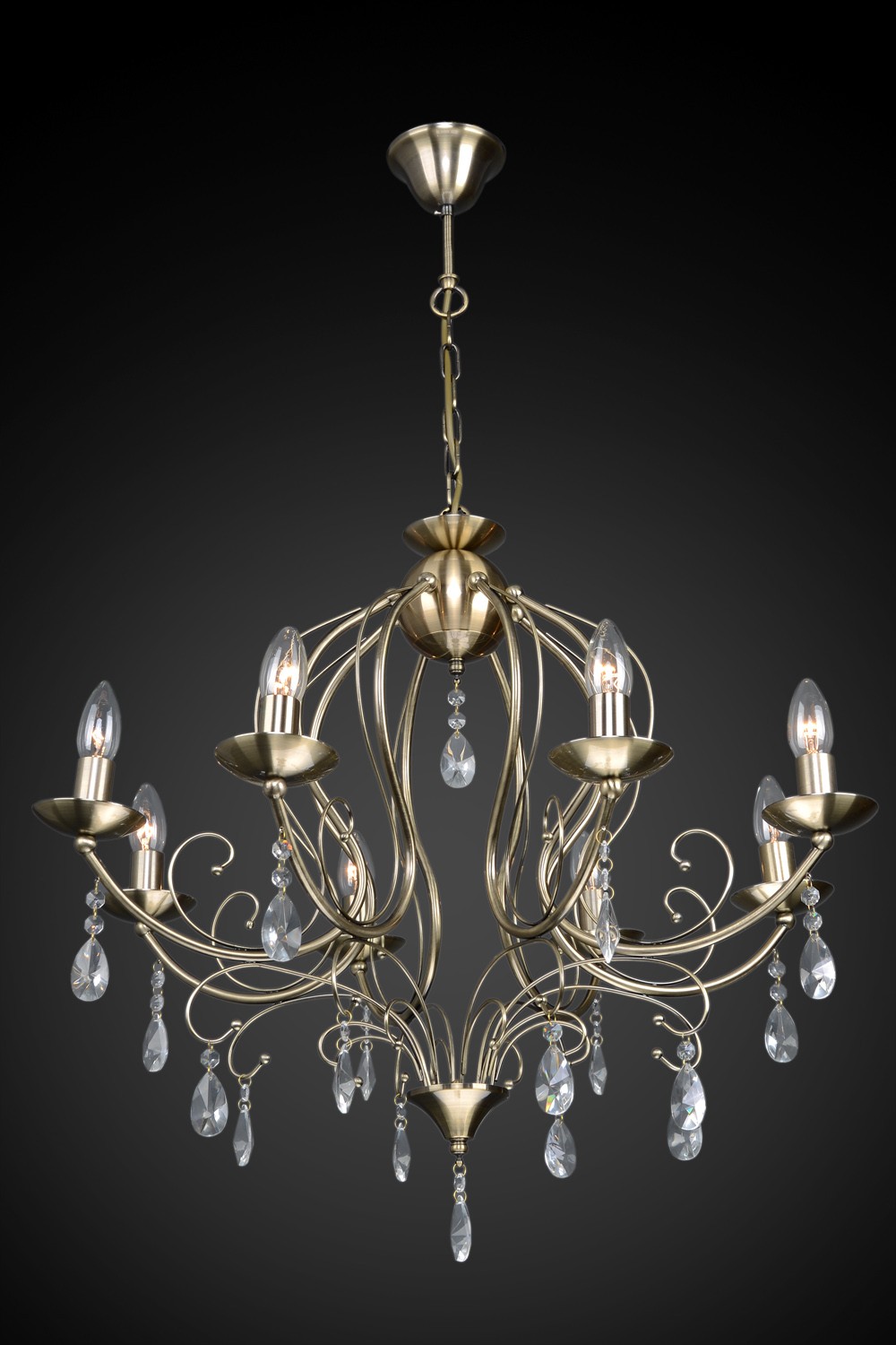 Подвесная люстра Максисвет 2-4504-8-AB E14