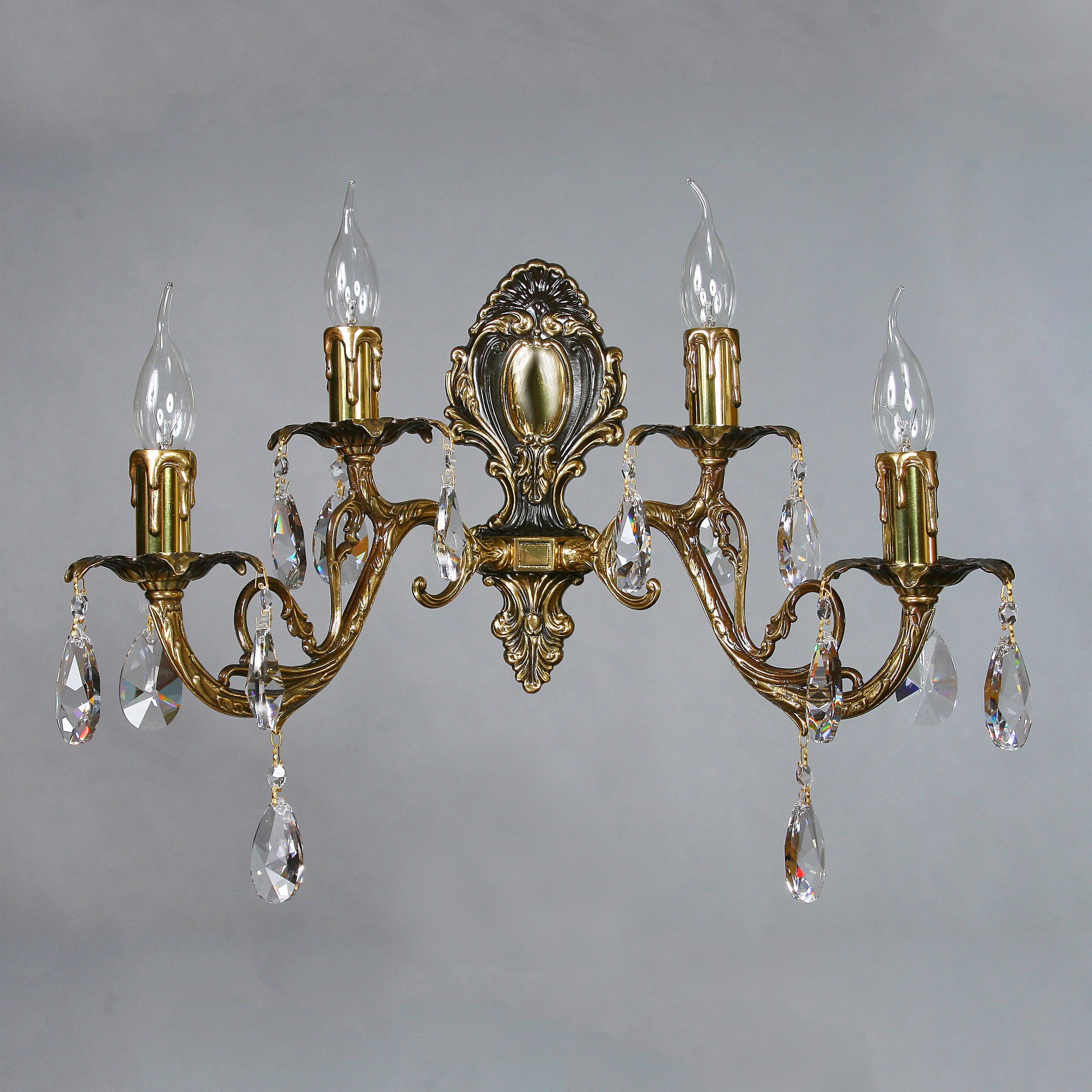 Настенное бра Ambiente Alicante 8888/2+2 PB Tear drop