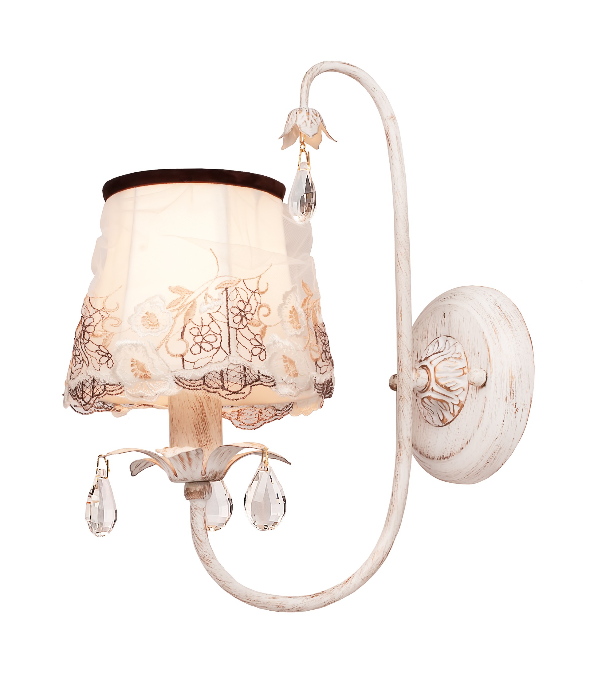 Бра с цветочками Laura 718.41.1 SilverLight