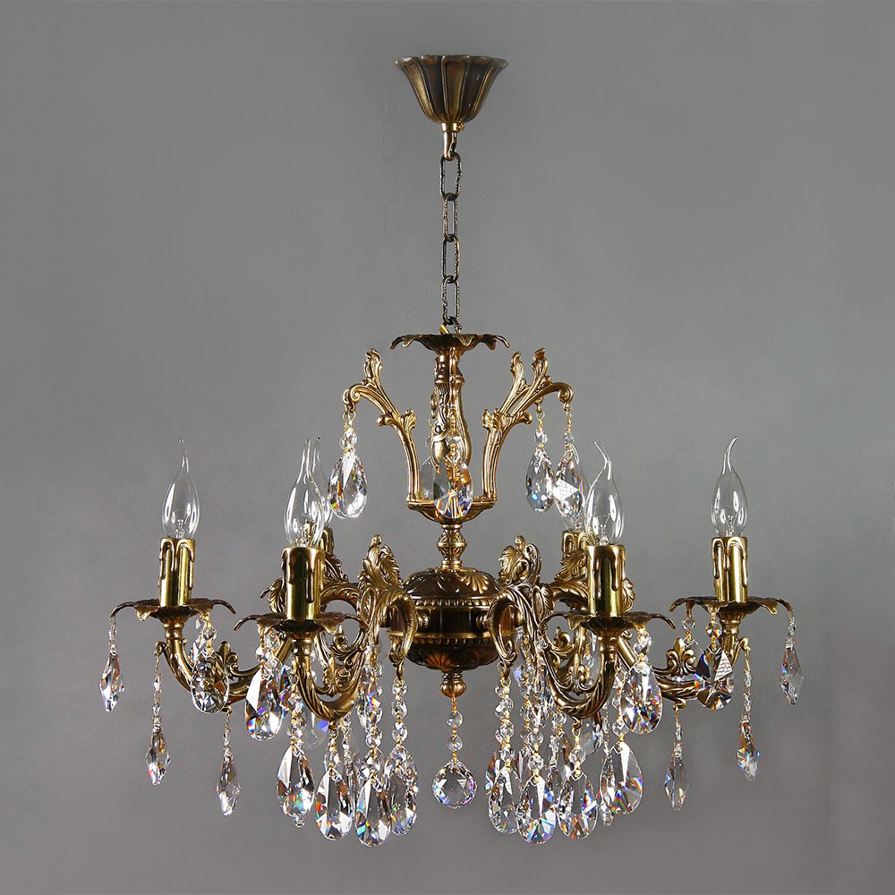 Подвесная хрустальная люстра Granada Ambiente 2118/6 PB New Leaf