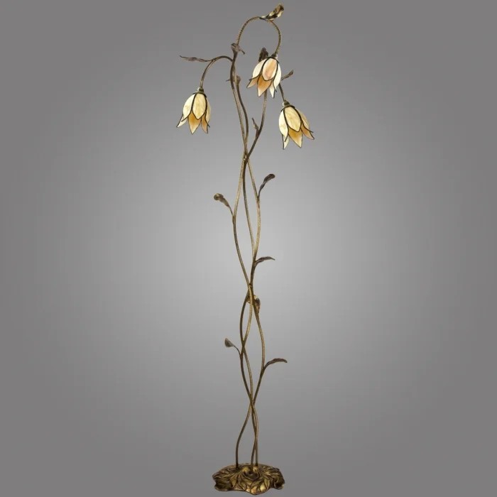 Торшер с цветочками Karkara K/LSA/W Kemar