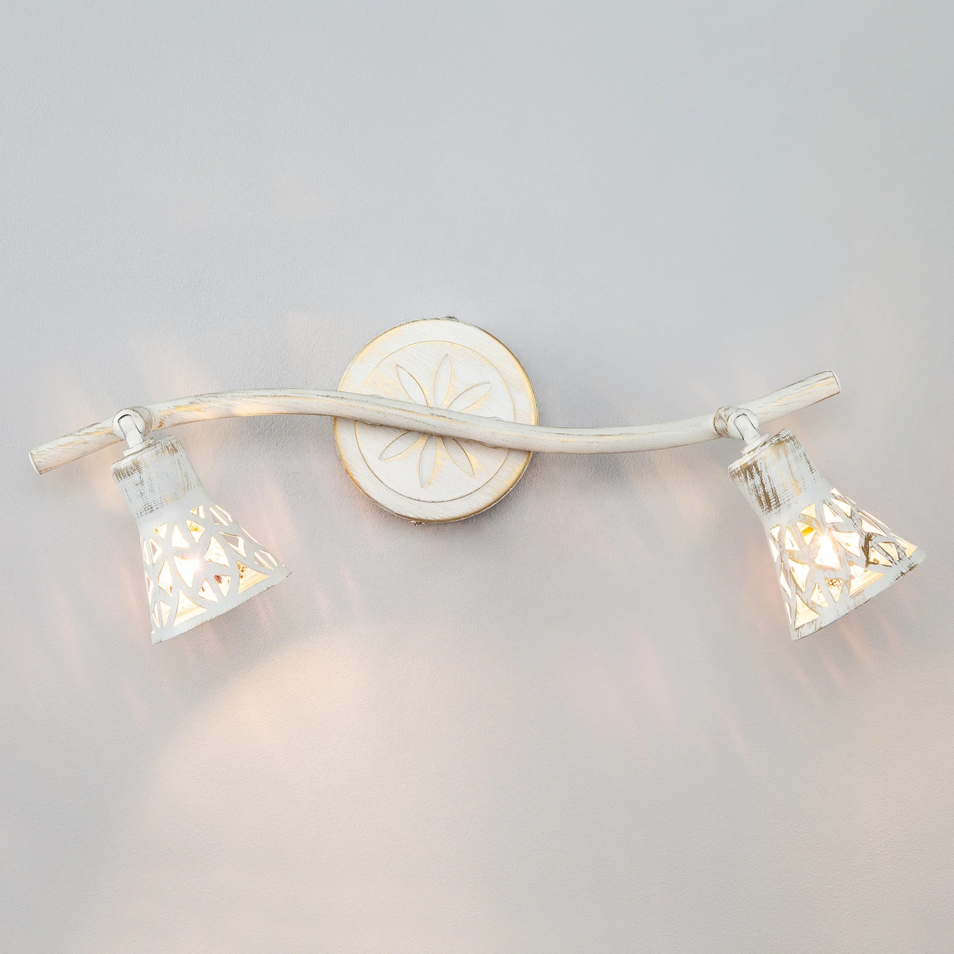 Светильник спот Eurosvet Alaska 20027/2 белый с золотом