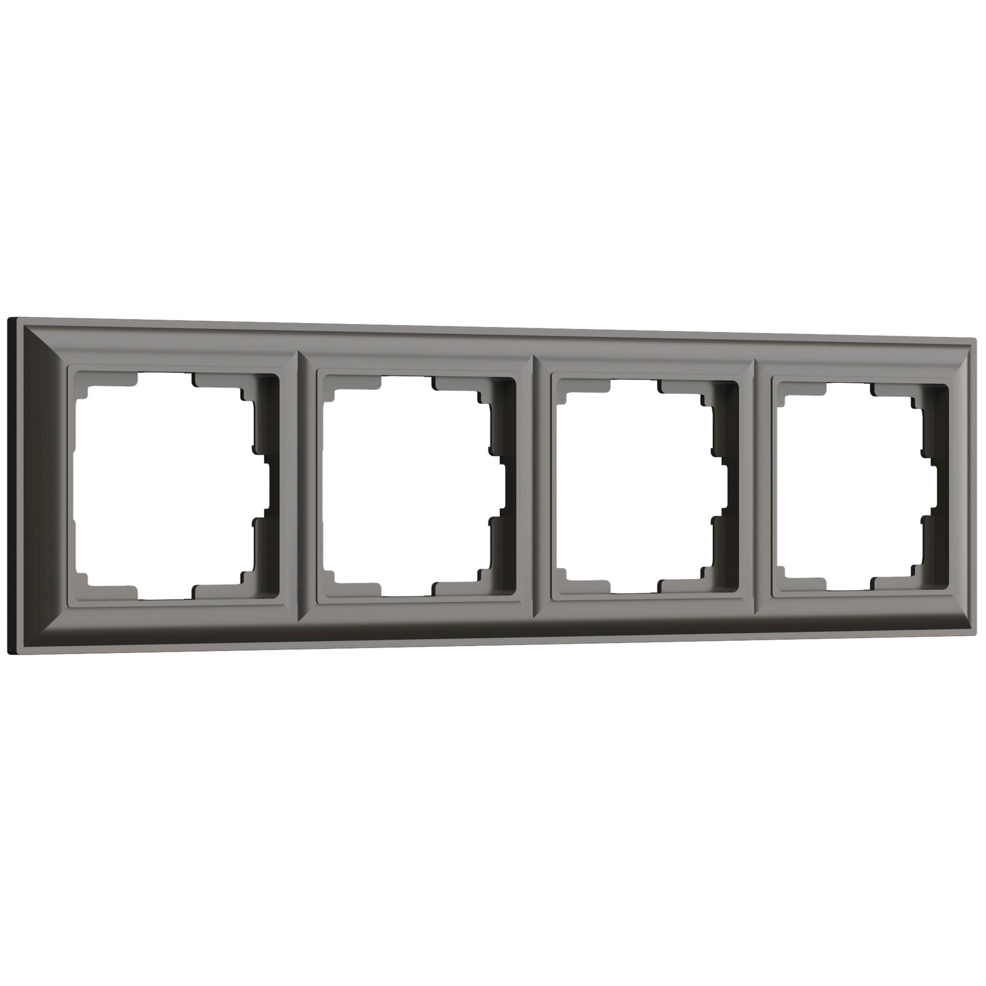 Рамка Werkel Fiore WL14-Frame-04/ Рамка на 4 поста (серо-коричневый)