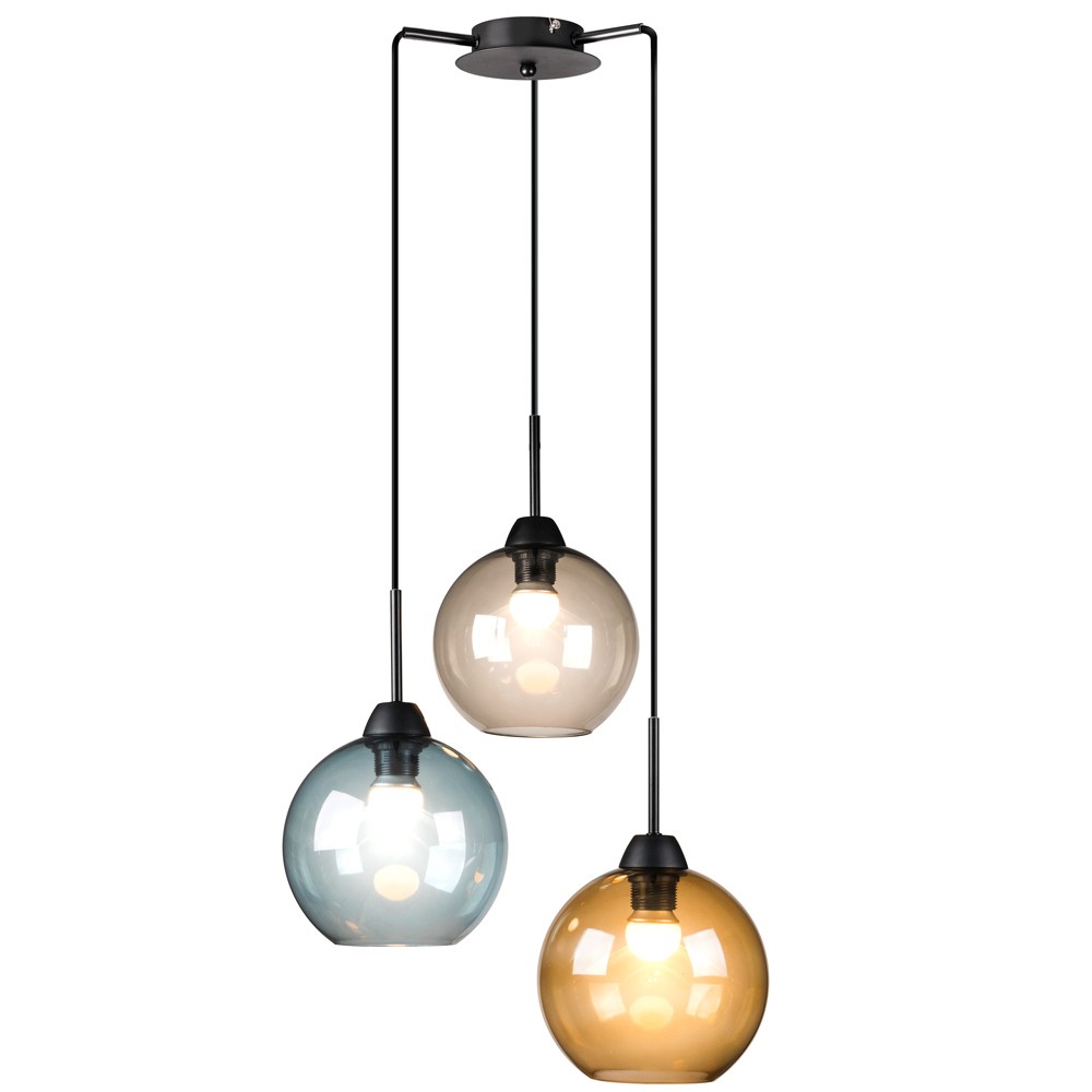 Светильник подвесной Максисвет 2-5509-3-BK E27