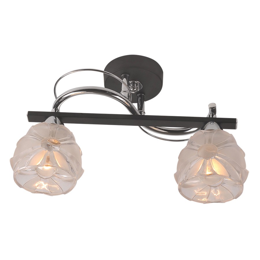 Потолочная люстра ID lamp Augusta 218/2PF-Blackchrome