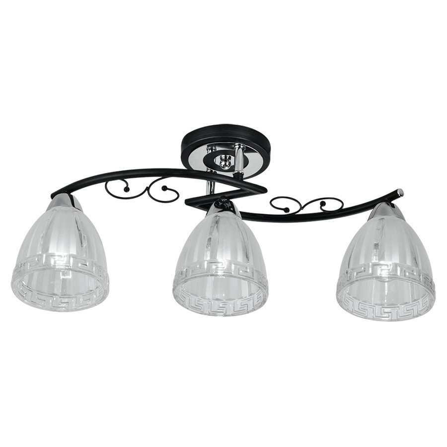 Потолочная люстра ID lamp Billings 232/3PF-Blackchrome