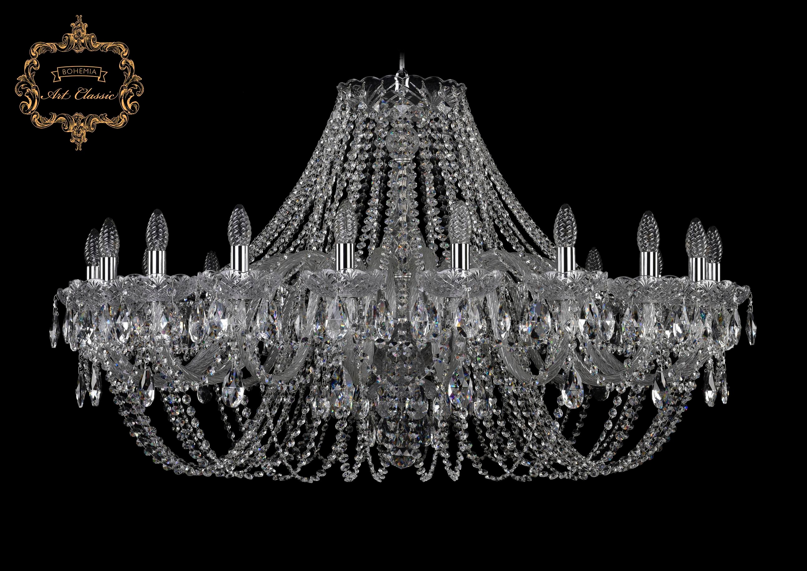 Подвесная хрустальная люстра 11.11 Art Classic 11.11.20.400.Cr.Sp
