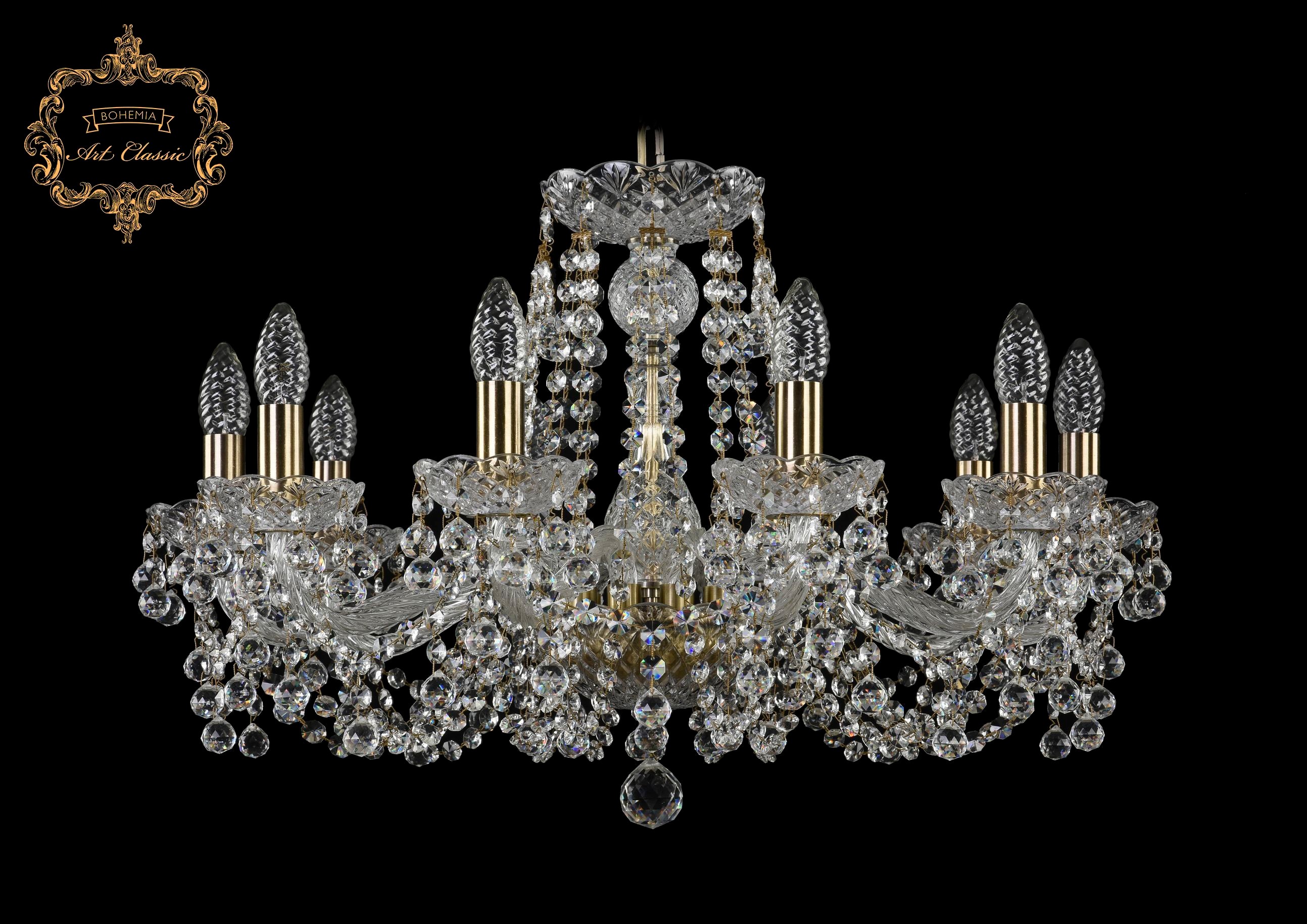 Подвесная хрустальная люстра 11.26 Art Classic 11.26.10.220.Br.B