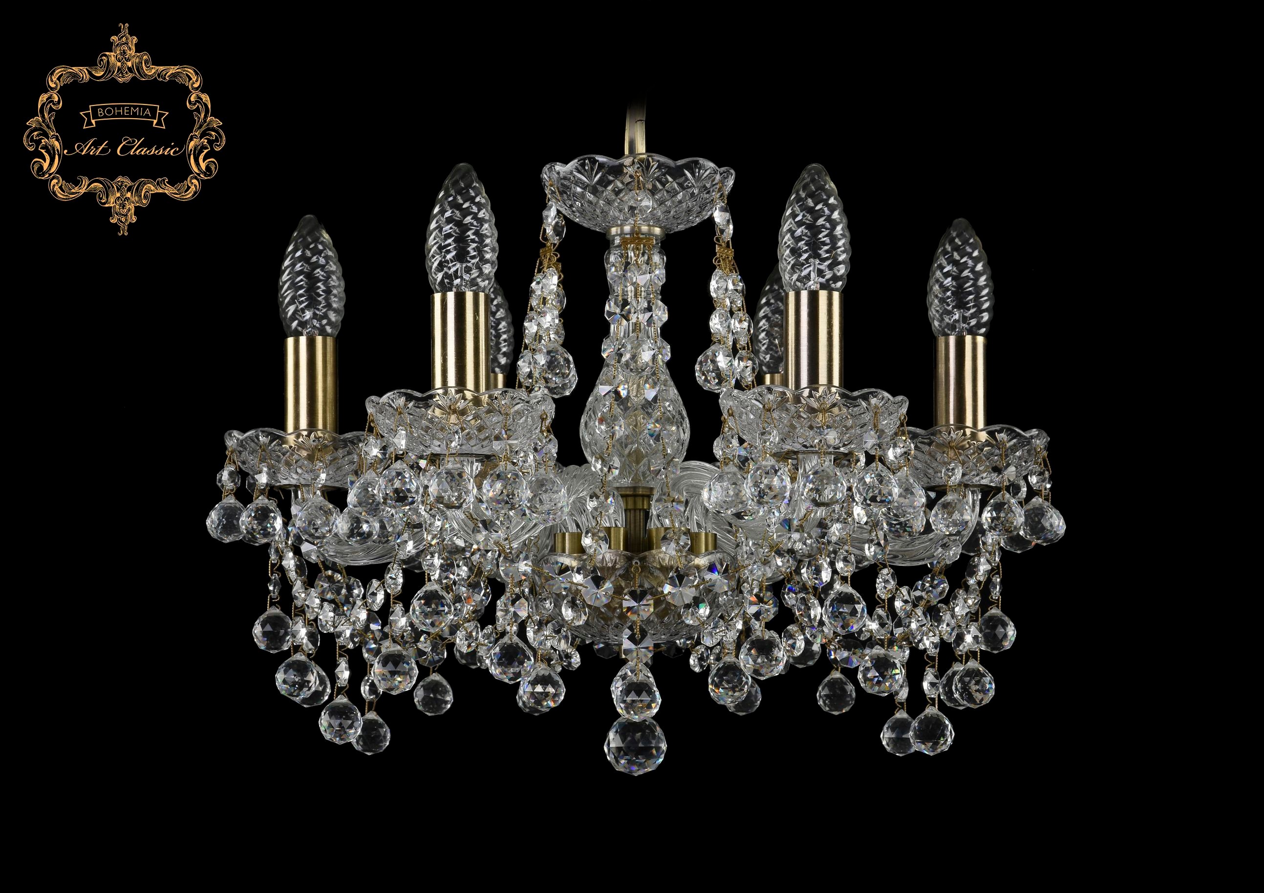 Подвесная хрустальная люстра 11.26 Art Classic 11.26.6.141.Br.B